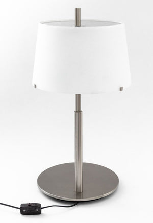 Modern Minimalist Steel & Frosted Glass Table Lamp (9842604441907)
