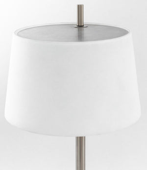Modern Minimalist Steel & Frosted Glass Table Lamp (9842604441907)