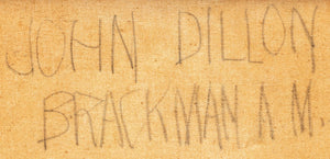 John Dillon Portrait of a Nude Man Oil, 1958 (9804620661043)
