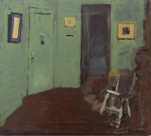 Robert O'Meara Interior Scene in Green Oil (9738580918579)