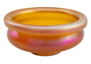 Quezal Aurene Art Glass Footed Centerpiece Bowl (9751826759987)