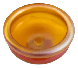 Quezal Aurene Art Glass Footed Centerpiece Bowl (9751826759987)