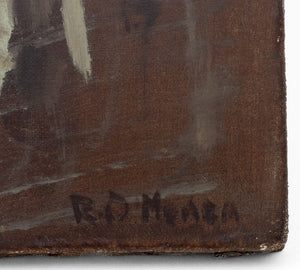 Robert O'Meara Interior Scene in Green Oil (9738580918579)