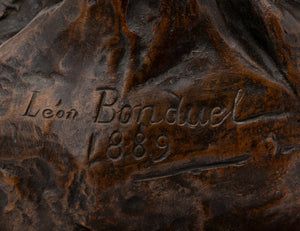 Leon Bonduel "L'Alerte" Patinated Bronze Sculpture (9703399457075)