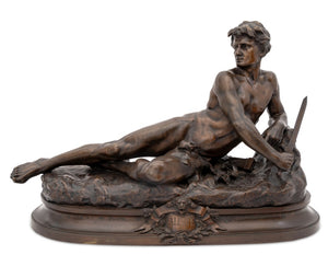 Leon Bonduel "L'Alerte" Patinated Bronze Sculpture (9703399457075)