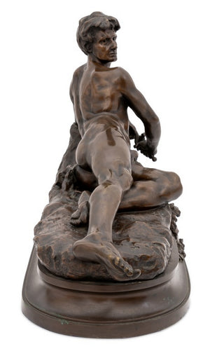 Leon Bonduel "L'Alerte" Patinated Bronze Sculpture (9703399457075)