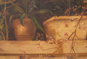 Italian School "Winding the Wool" Oil on Canvas (9892981768499)