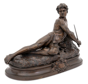 Leon Bonduel "L'Alerte" Patinated Bronze Sculpture (9703399457075)