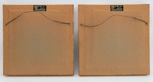 Herbert Cooper Floral Painted Porcelain Plaques, 2 (9766066520371)