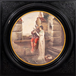 E. La Fontaine Painted Porcelain Charger (9766873334067)