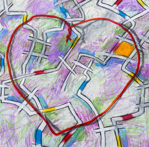 Domenick Capobianco Abstract Heart Mixed Media (9778076614963)