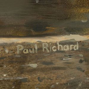 Paul Richard Standing Ballerina Oil on Panel (9859378217267)