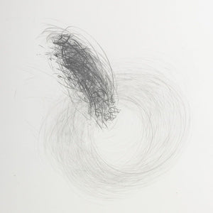 Alan Saret "Entered O Cast-In" Graphite, 1983 (9859383034163)
