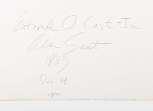 Alan Saret "Entered O Cast-In" Graphite, 1983 (9859383034163)
