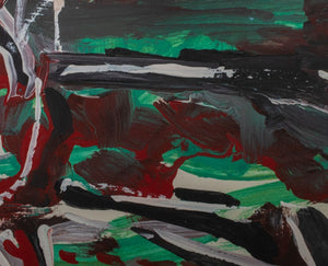 Nahum Tschacbasov Surrealist Oil on Paper, 1982 (9769876422963)