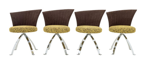 Giorgio Saporiti for Il Loft Swivel Chairs, 4