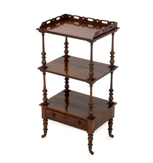 Victorian Rosewood Three-Tier Whatnot