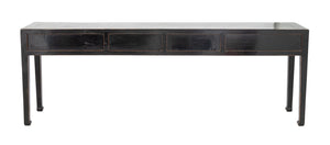 Chinese Black Lacquered Console Table, 19th C. (9859396567347)