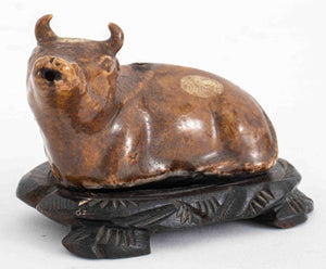 Chinese Ceramic Ox Form Water Dropper on Stand (9751837671731)