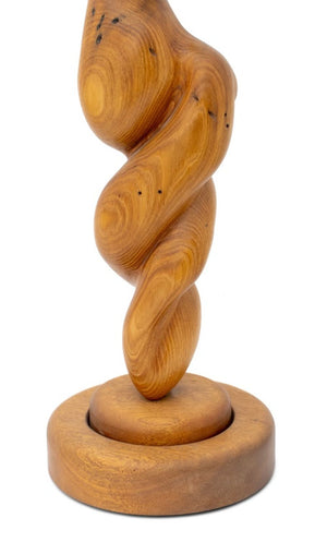 Modern Biomorphic Carved Wood Sculpture (9735738360115)