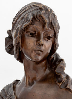 Emmanuel Villanis "Cendrillon" Bronze Bust (9778159583539)