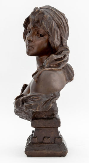 Emmanuel Villanis "Cendrillon" Bronze Bust (9778159583539)