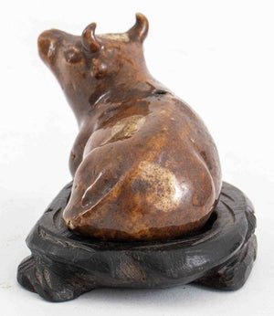 Chinese Ceramic Ox Form Water Dropper on Stand (9751837671731)