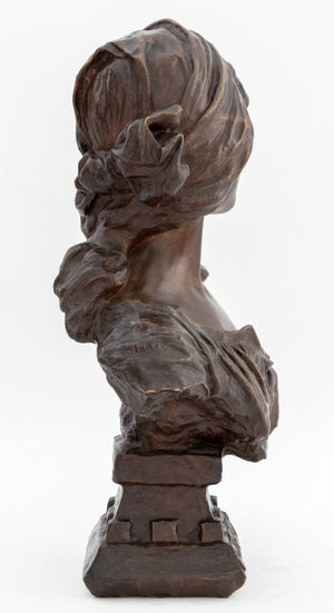 Emmanuel Villanis "Cendrillon" Bronze Bust (9778159583539)