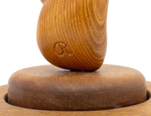Modern Biomorphic Carved Wood Sculpture (9735738360115)