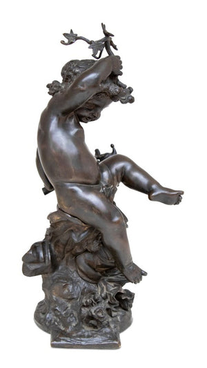 Auguste Moreau "Putto" Bronze Sculpture (9766924288307)