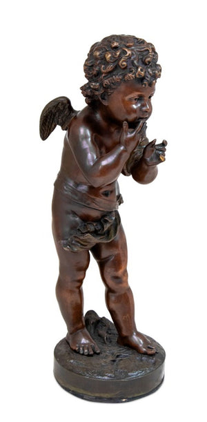 Jean Bulio "Cupid" Patinated Bronze, 19th C. (9778168660275)
