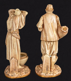 Royal Worcester "Water Carriers" Figures, Pair (9832771977523)