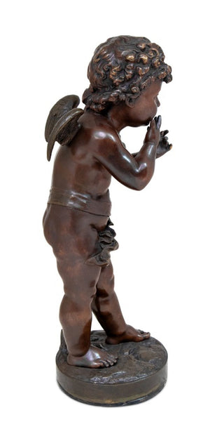 Jean Bulio "Cupid" Patinated Bronze, 19th C. (9778168660275)