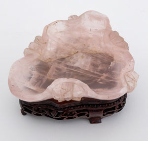 Chinese Carved Pink Rock Crystal Brush Washers, 3 (9755444838707)
