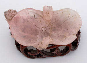 Chinese Carved Pink Rock Crystal Brush Washers, 3 (9755444838707)
