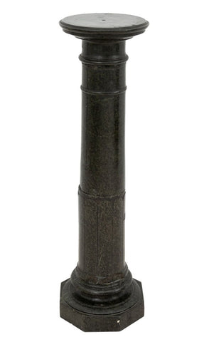Victorian Green Serpentine Pedestal