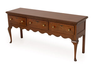 American Vintage Queen Anne Style Walnut Sideboard