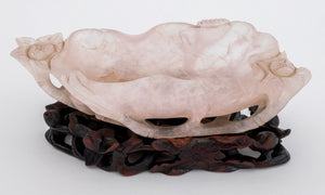 Chinese Carved Pink Rock Crystal Brush Washers, 3 (9755444838707)