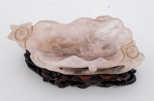 Chinese Carved Pink Rock Crystal Brush Washers, 3 (9755444838707)