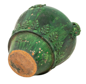 Italian Green Glazed Terracotta Vase (9738599924019)