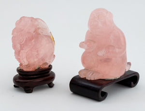 Chinese Pink Rock Crystal Sculptures, 7 Pcs. (9755465908531)