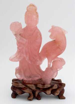 Chinese Pink Rock Crystal Sculptures, 7 Pcs. (9755465908531)