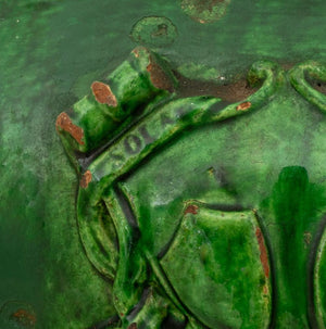 Italian Green Glazed Terracotta Vase (9738599924019)