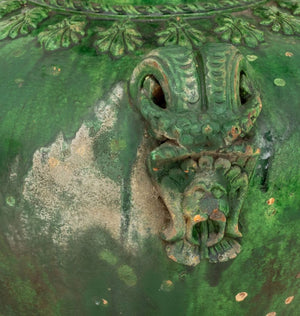 Italian Green Glazed Terracotta Vase (9738599924019)