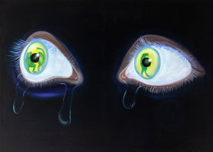 Miranda Byk "The Dancing Frogs" Oil on Canvas, 2021