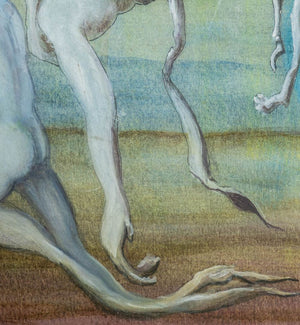 German School "Walpurgis Nacht" Gouache