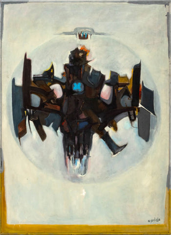 Agudelo Geometric Abstraction Oil on Canvas