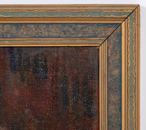 American School Portrait of a Woman Oil on Burlap (9808345235763)