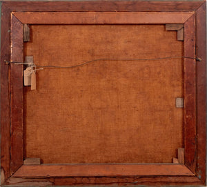 American School Portrait of a Woman Oil on Burlap (9808345235763)