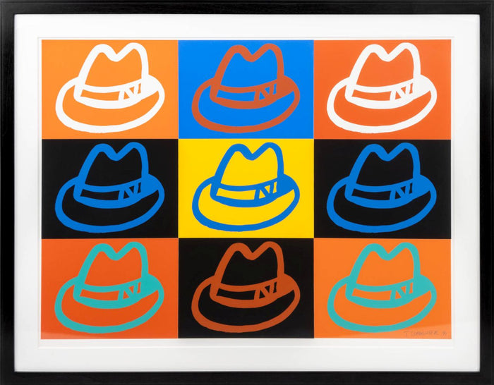 Tom Slaughter Hats Gouache on Paper, 1991